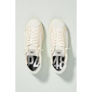 P448 Sneakers John Anthropologie Size 41 (9.5 -10) Lace Up Cream White Women